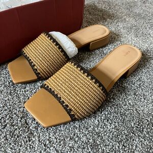 Anthropologie Maeve Coralie Mule Slide Sandals